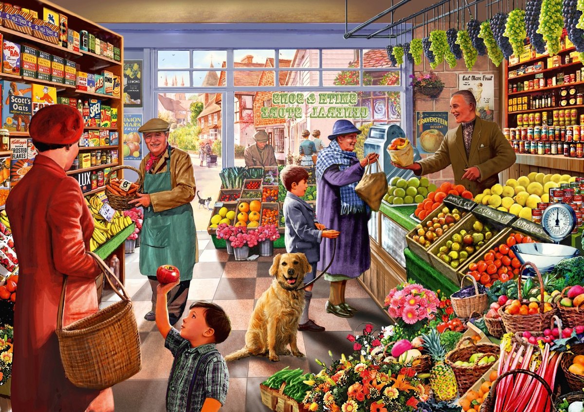 Village Greengrocer legpuzzel 3000 Bluebird