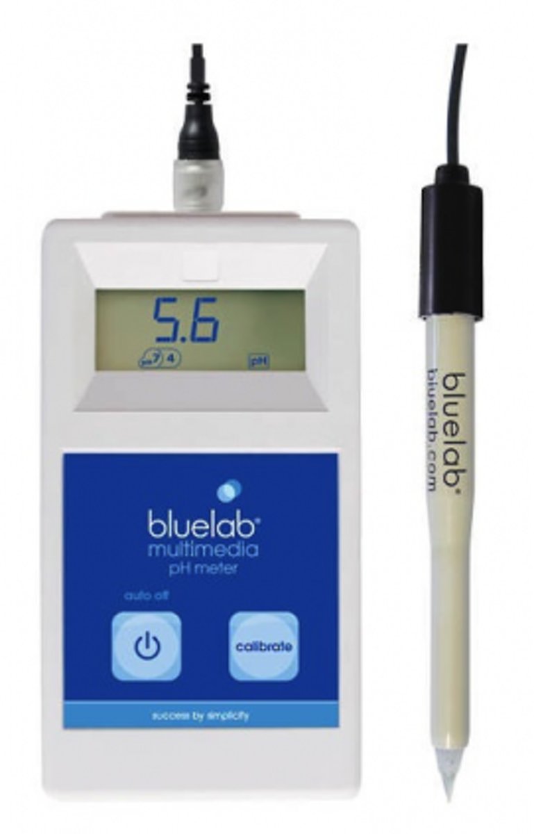   Multimedia (tbv alle substraten,grond en water) pH Meter, incl Leap probe