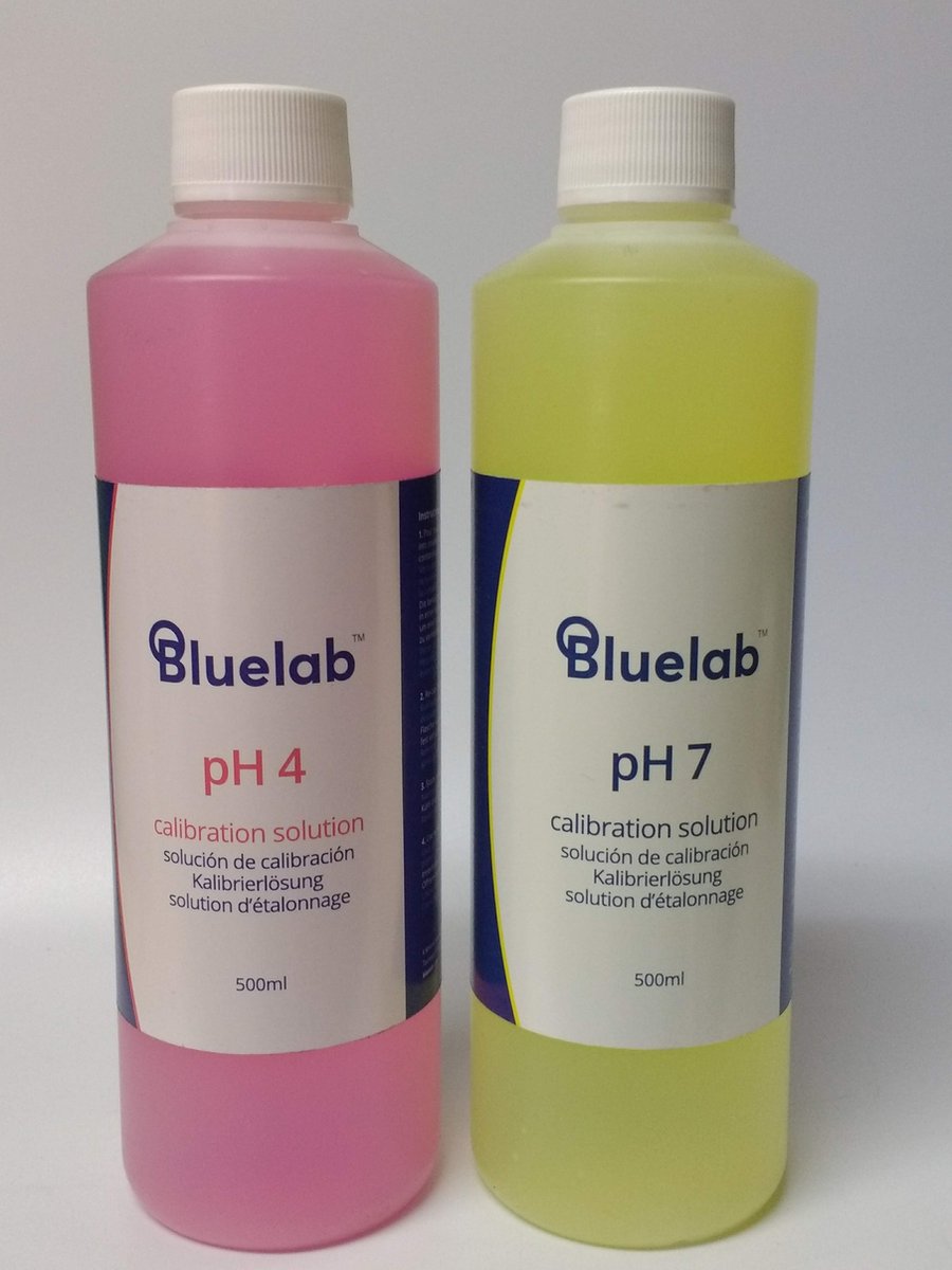 Bluelab ijkvloeistoffen pH 7 en pH 4 - 500 ml