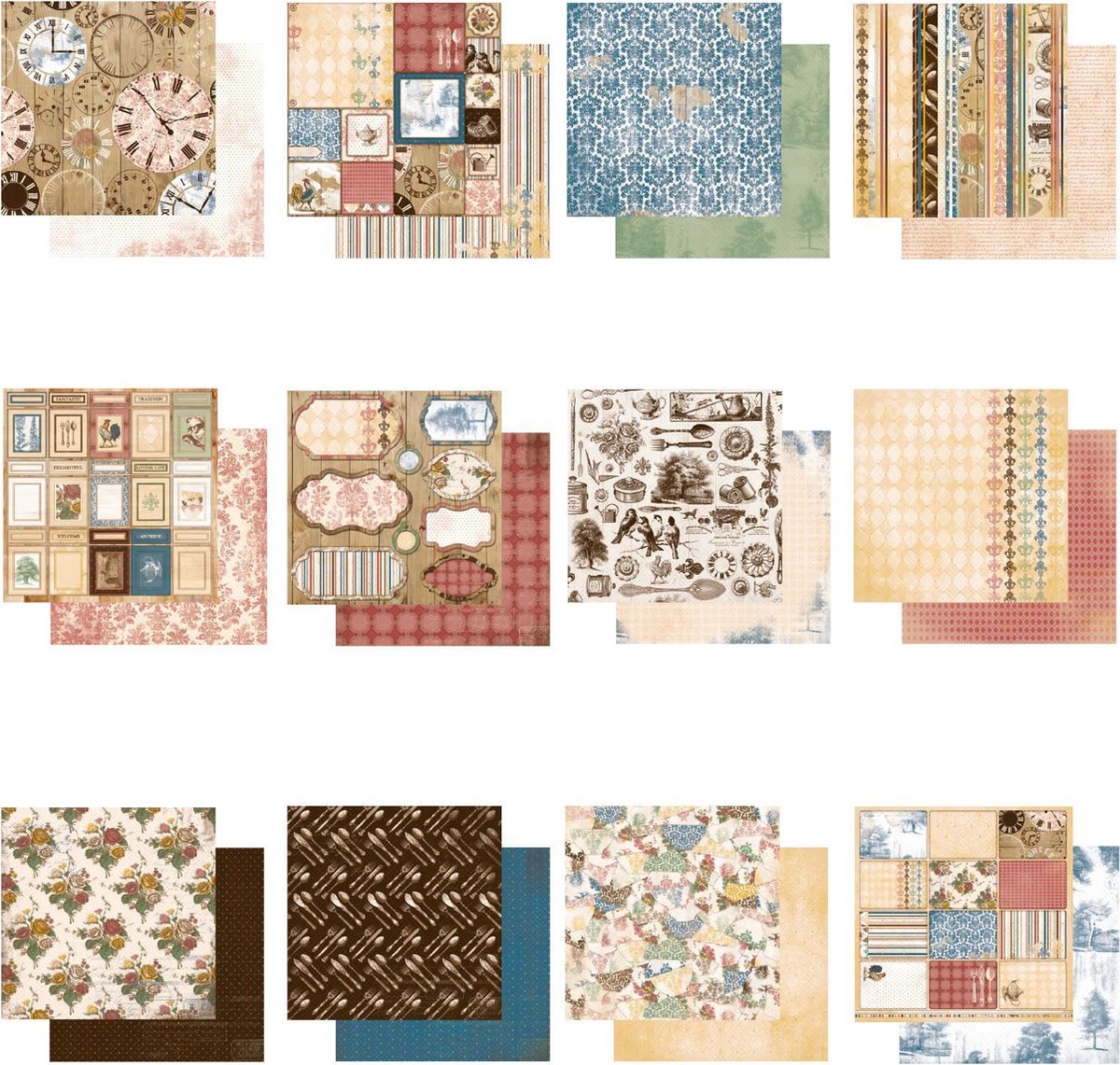 Bo Bunny provence 30,5x30,5cm assortiment 12x10 vel