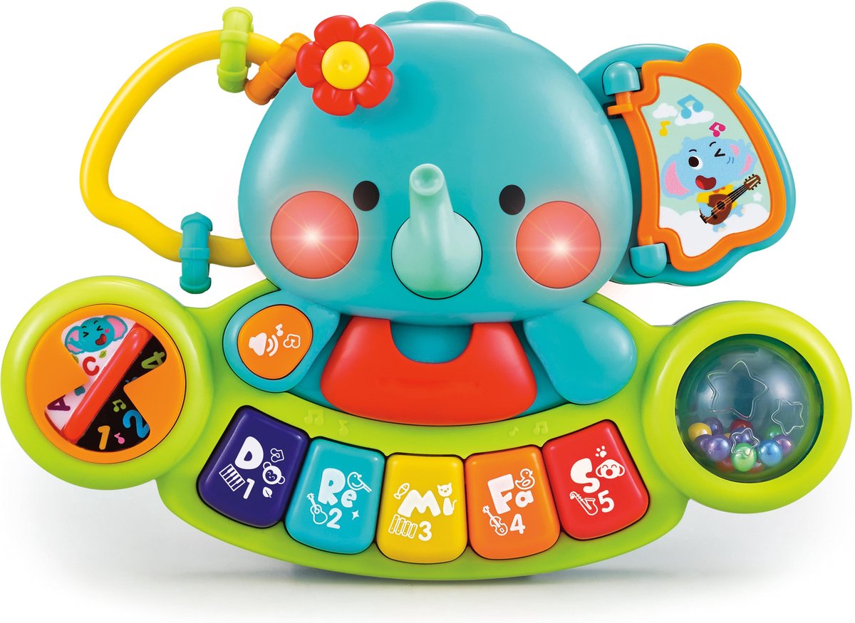 B-ELEPhant Piano - Keyboard - Piano - Baby Muziek Instrument