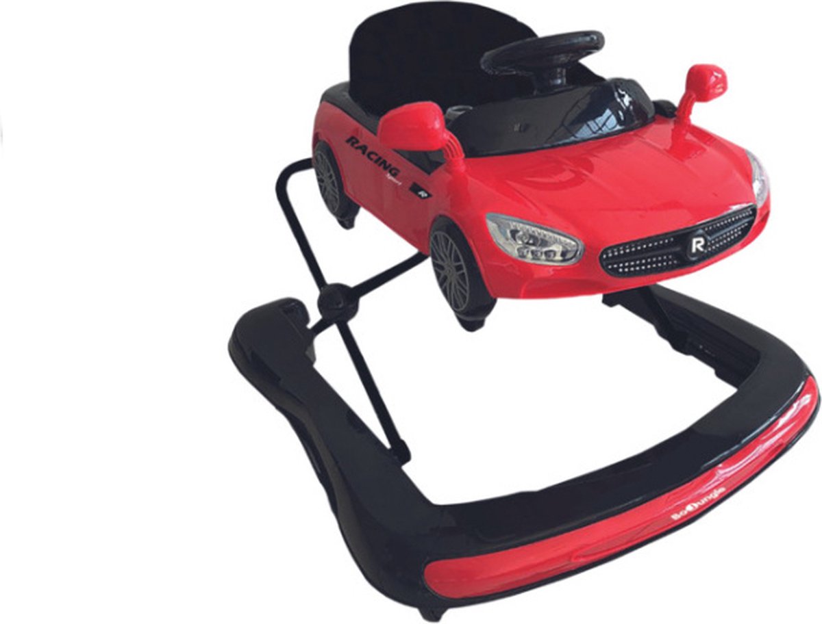   - Loopstoeltje baby - Loopwagen Walker - Afneembare auto - Verstelbaar - Walker Ruby Red