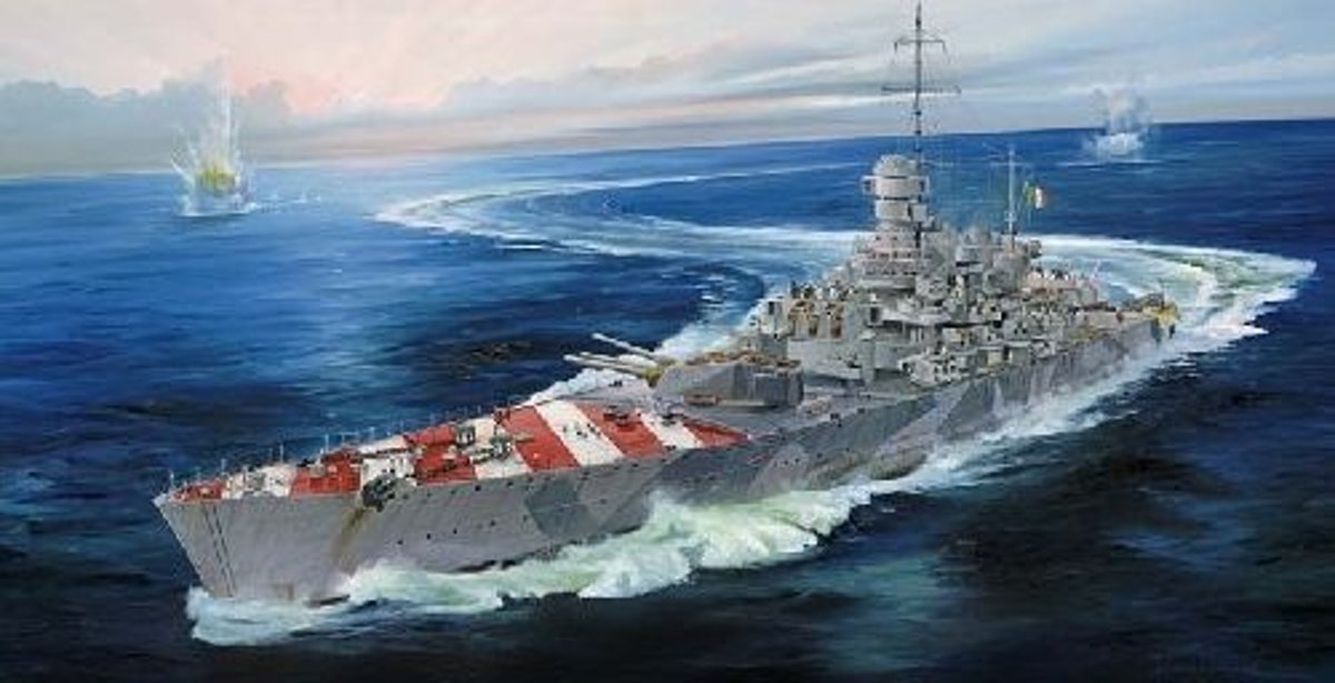 Boats Italian Navy BattleShip RN Roma 1943