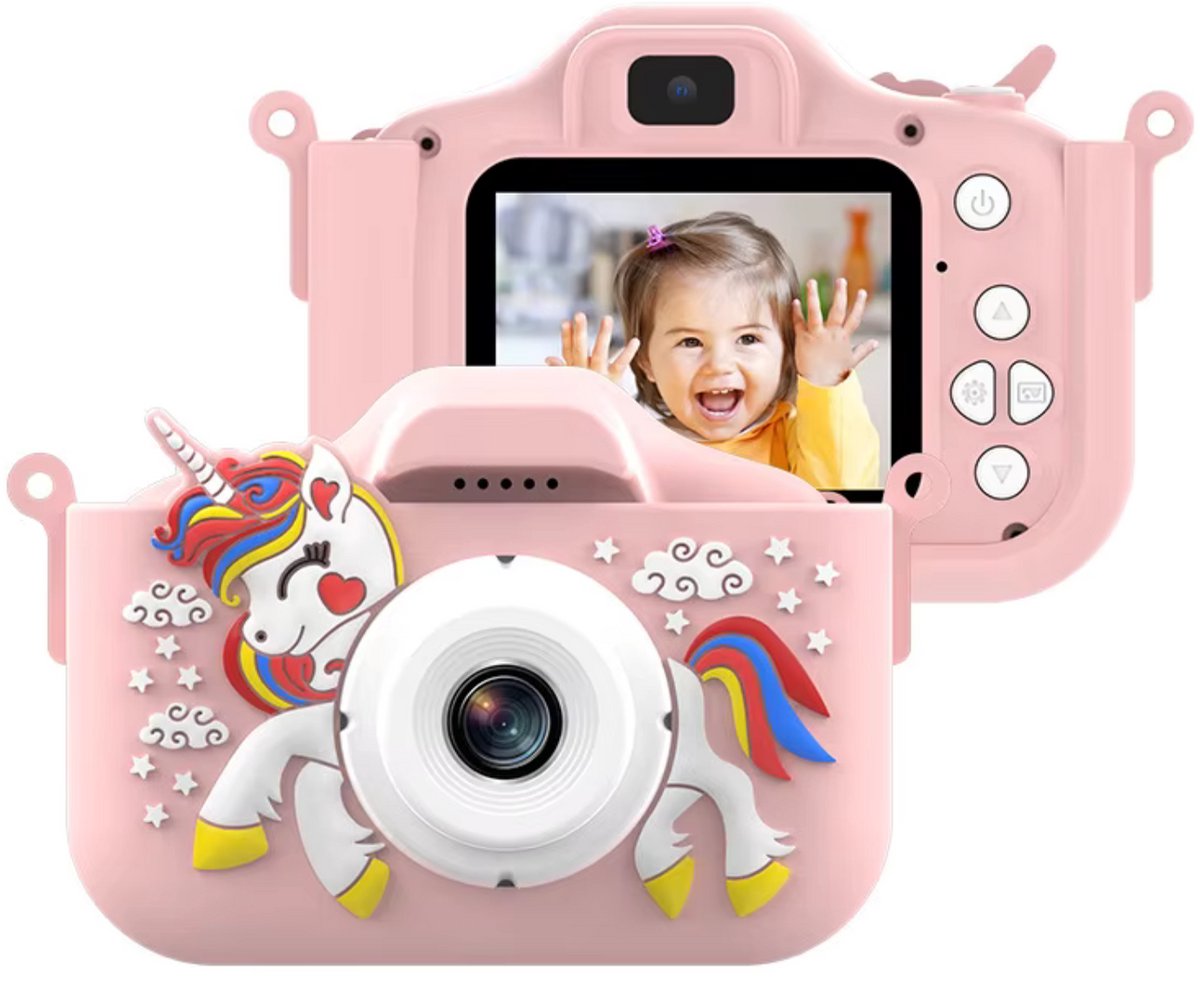   - Kindercamera - Digitale kindercamera - Selfie camera - Kinder Camera - kindercamera roze