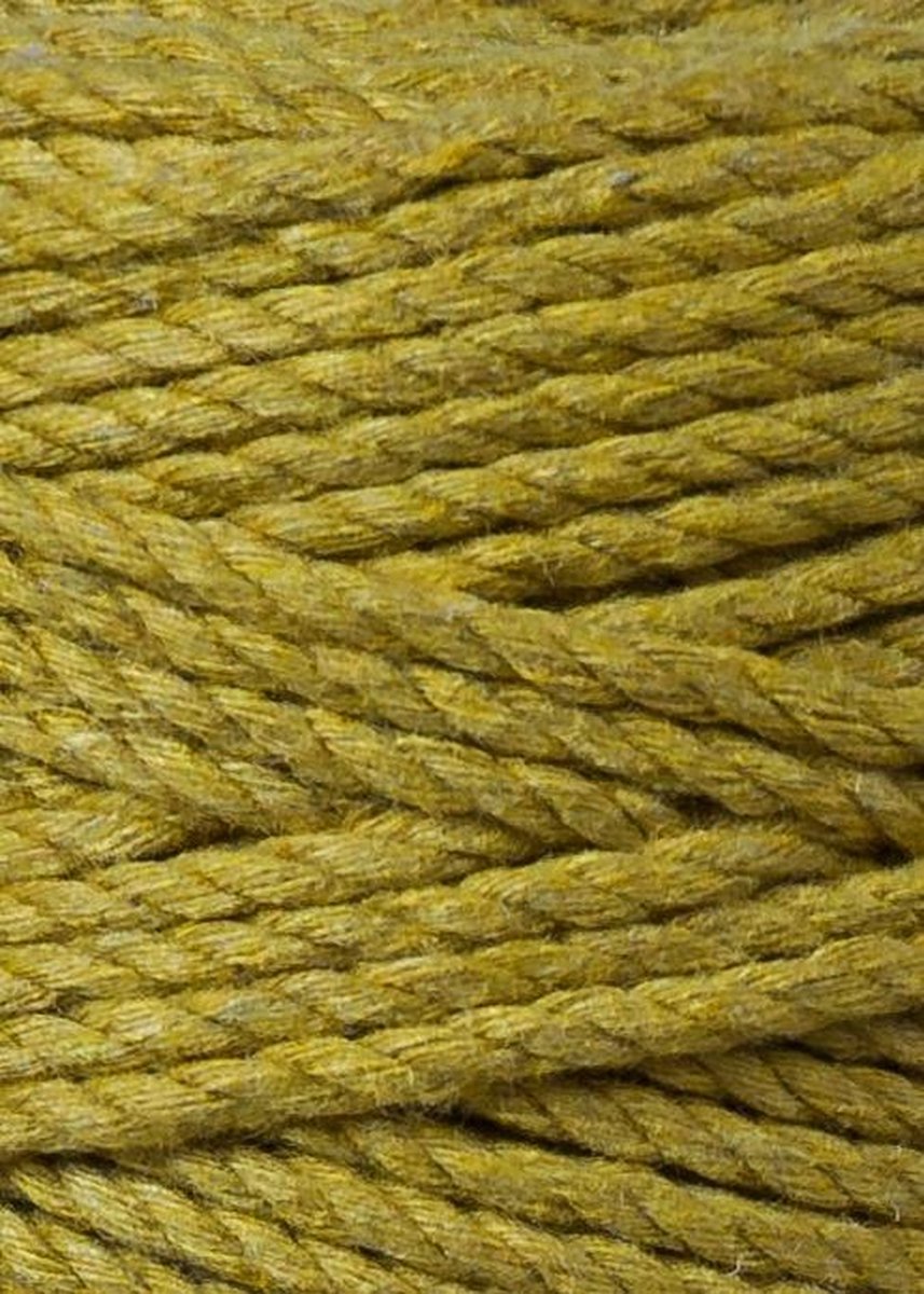 Bobbiny Macrame Triple Twist 3mm Kiwi Groen