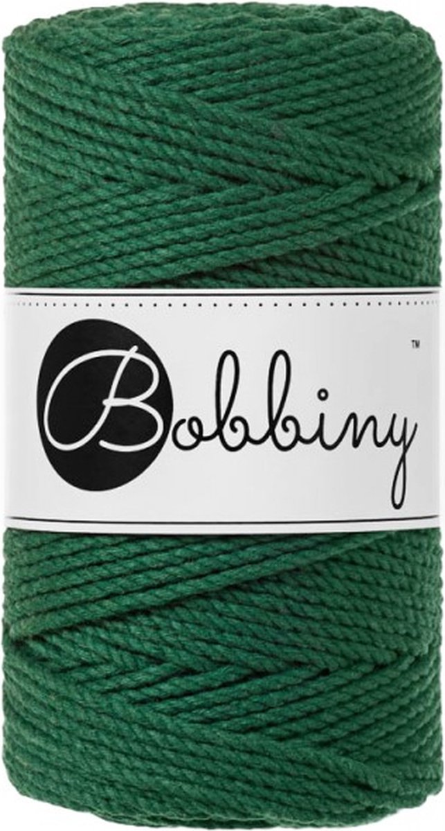   triple twist, 3 mm, pine green