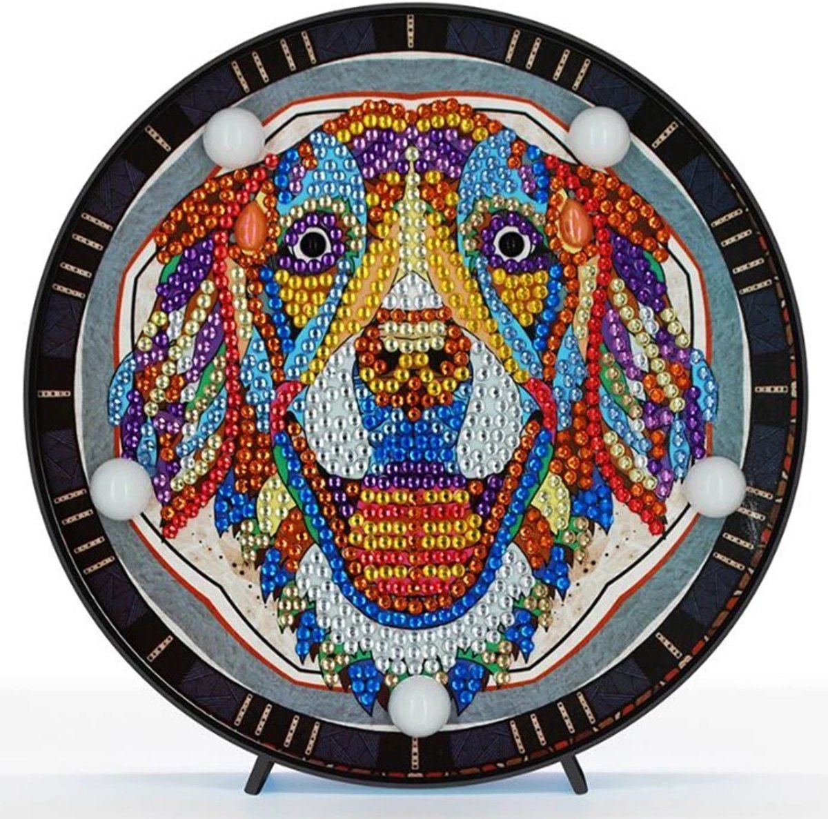 Diamond Painting  LED Lamp Pakket Hond Labrador