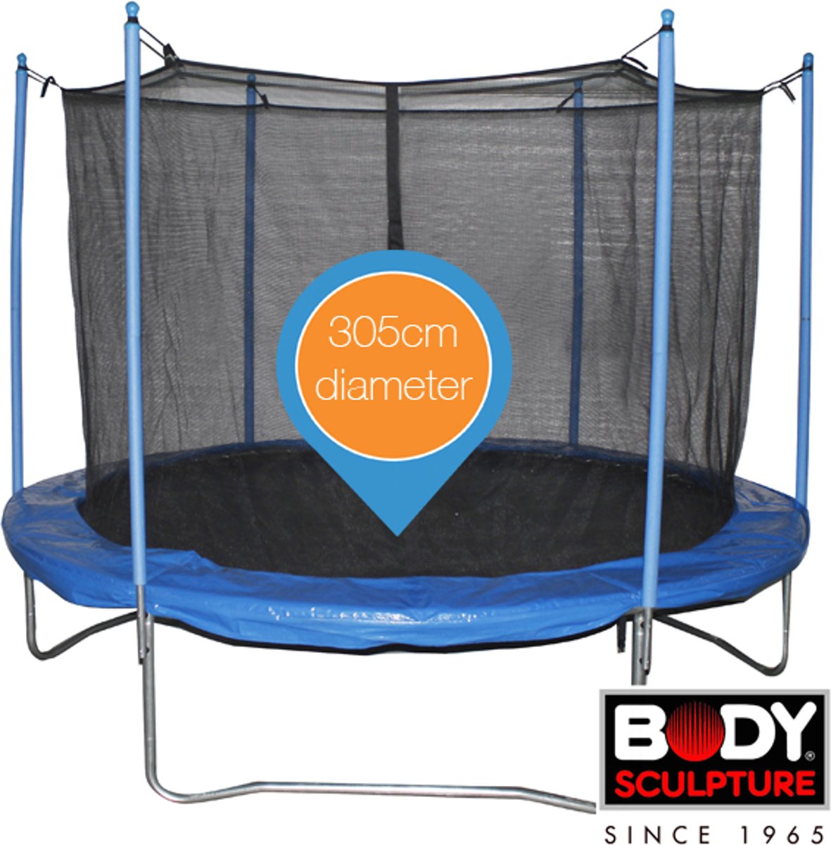 Trampoline Body Sculpture + Net 305Cm