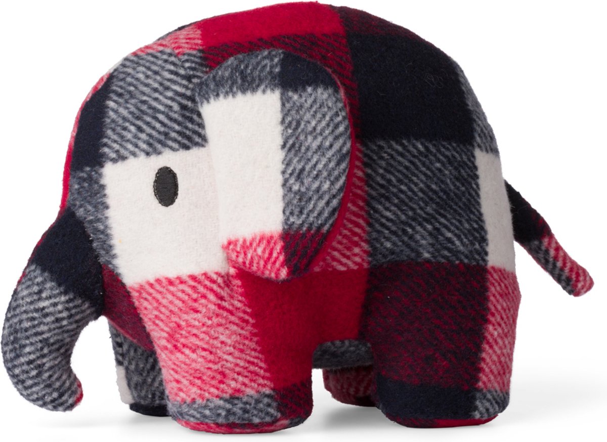 Olifant Ruit Rood/Blauw – 23 cm – 8”