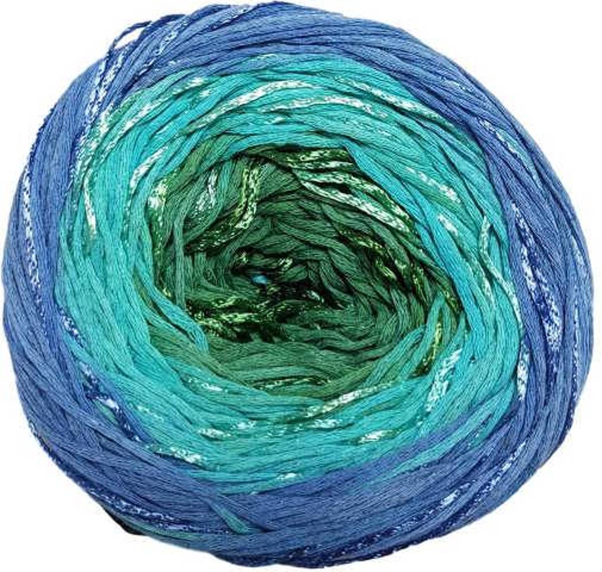 Bonita-Loka Lang Yarns Bloom 0073 Blauw Turquoise Groen