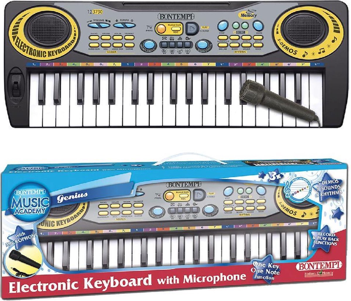 Bontempi Electronic Keyboard + Microphone 37 Toets