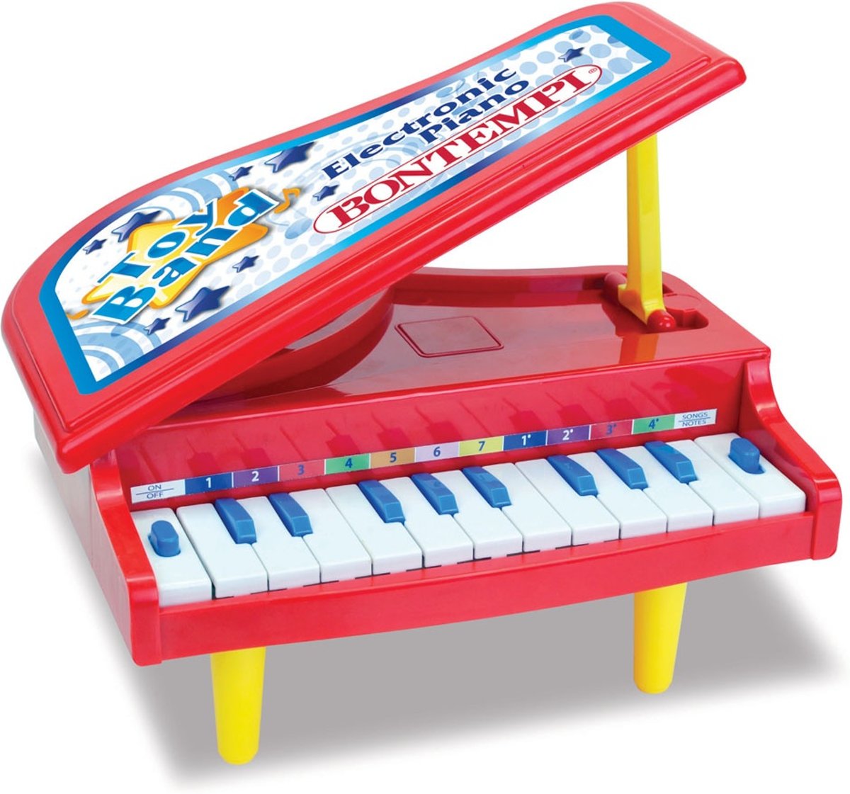 Bontempi Elektronische Piano 11 Toetsen 21,5 Cm Rood