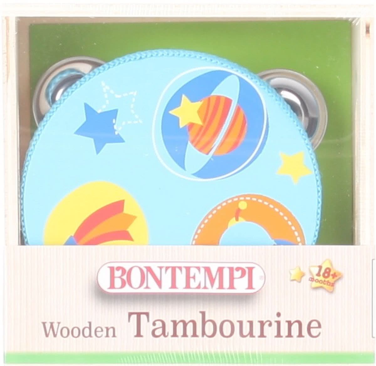 Bontempi Houten Tamboerijn Blauw