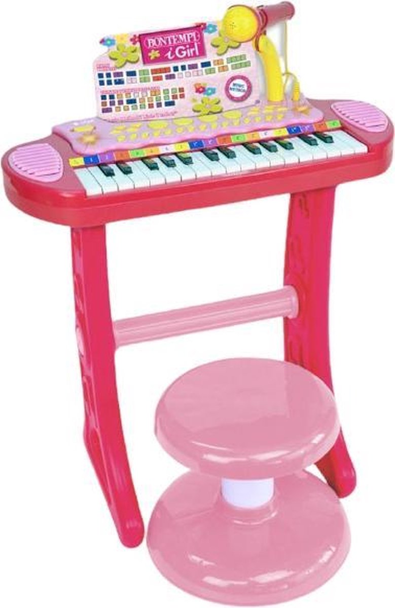 Bontempi Keyboard Elektronisch Junior 45 X 48 Cm Roze