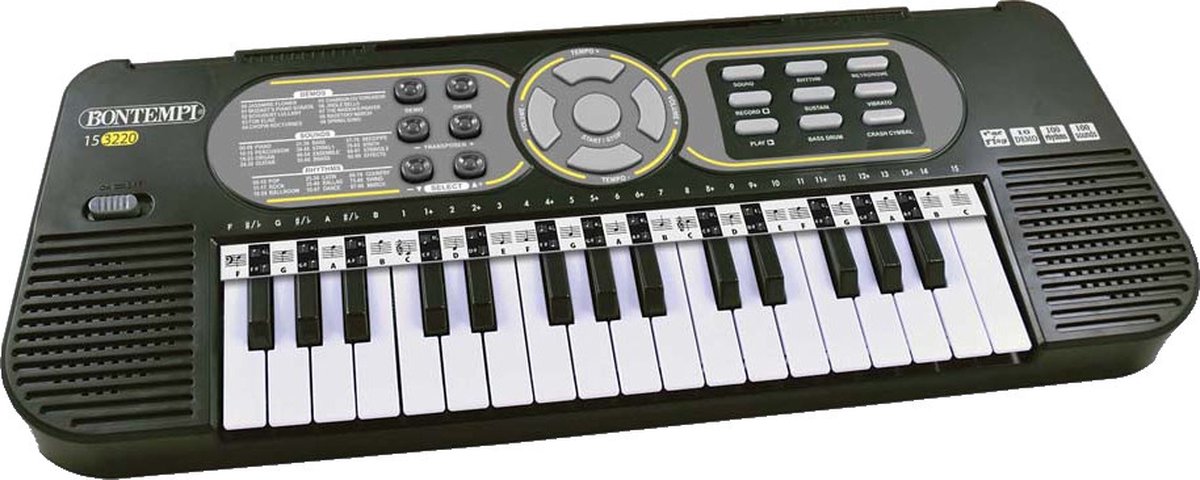 Bontempi Keyboard Junior 43 X 16 X 5 Cm Zwart