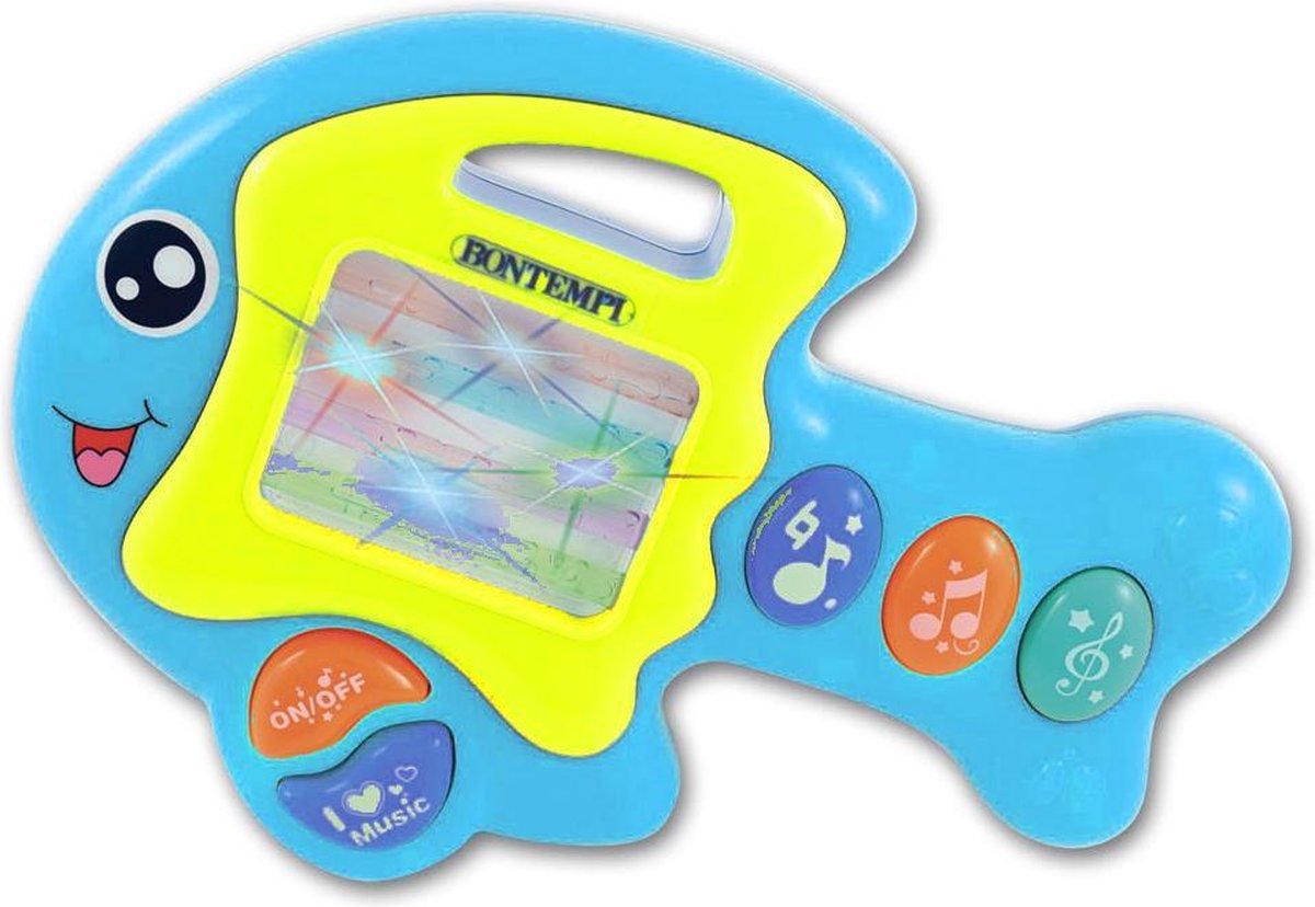 Bontempi Muzikale Vis 18 Cm Blauw