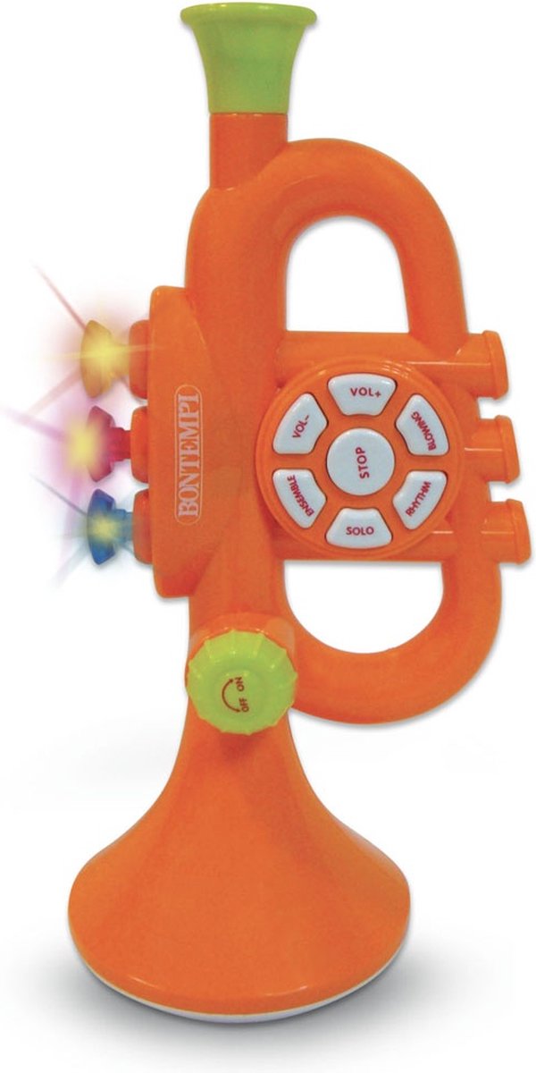 Bontempi baby trompet 25,7 mm oranje