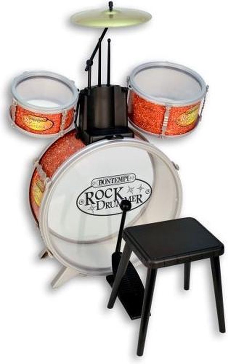 drumstel RockDrummer 6-delig oranje