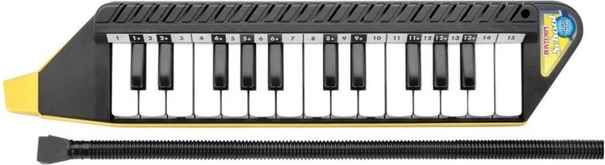 mondpiano 25 toetsen 41 cm zwart