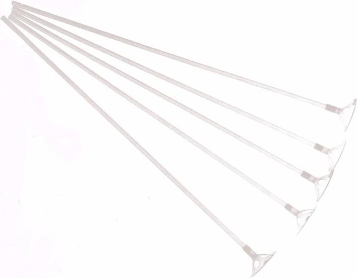 Soroh® - Ballonstaafjes - 10 stuks - Ballon staafjes - met dopje - Wit