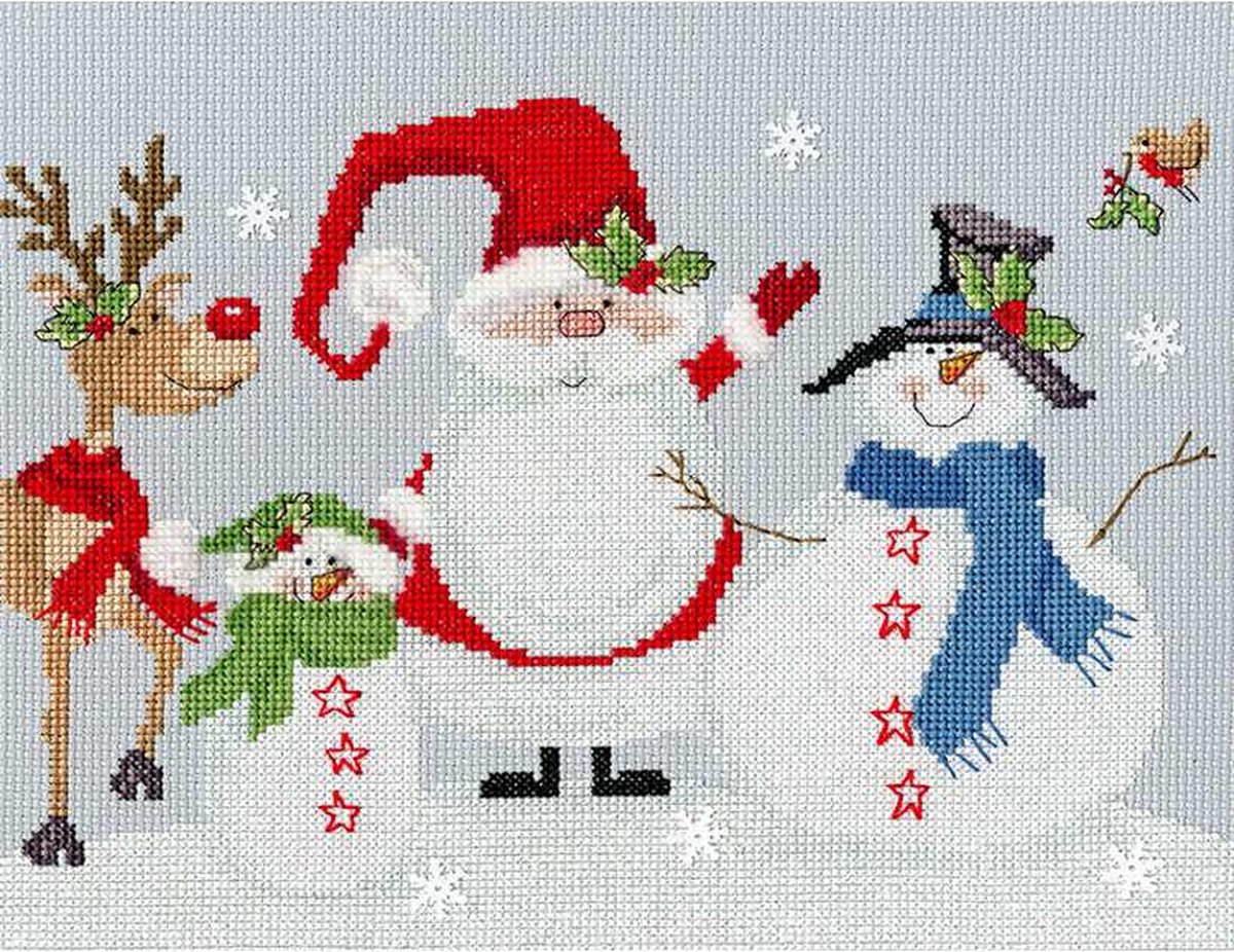 Bothy Threads Karen Tye Bentley Snowy Friends borduren (pakket) XKTB02