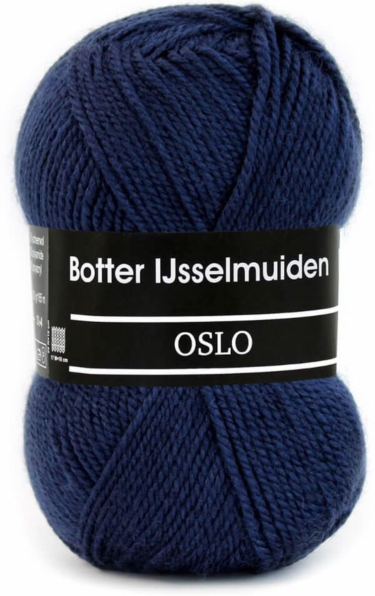 Oslo blauw 10 - Botter IJsselmuiden PAK MET 5 BOLLEN a 100 GRAM. PARTIJ 449.