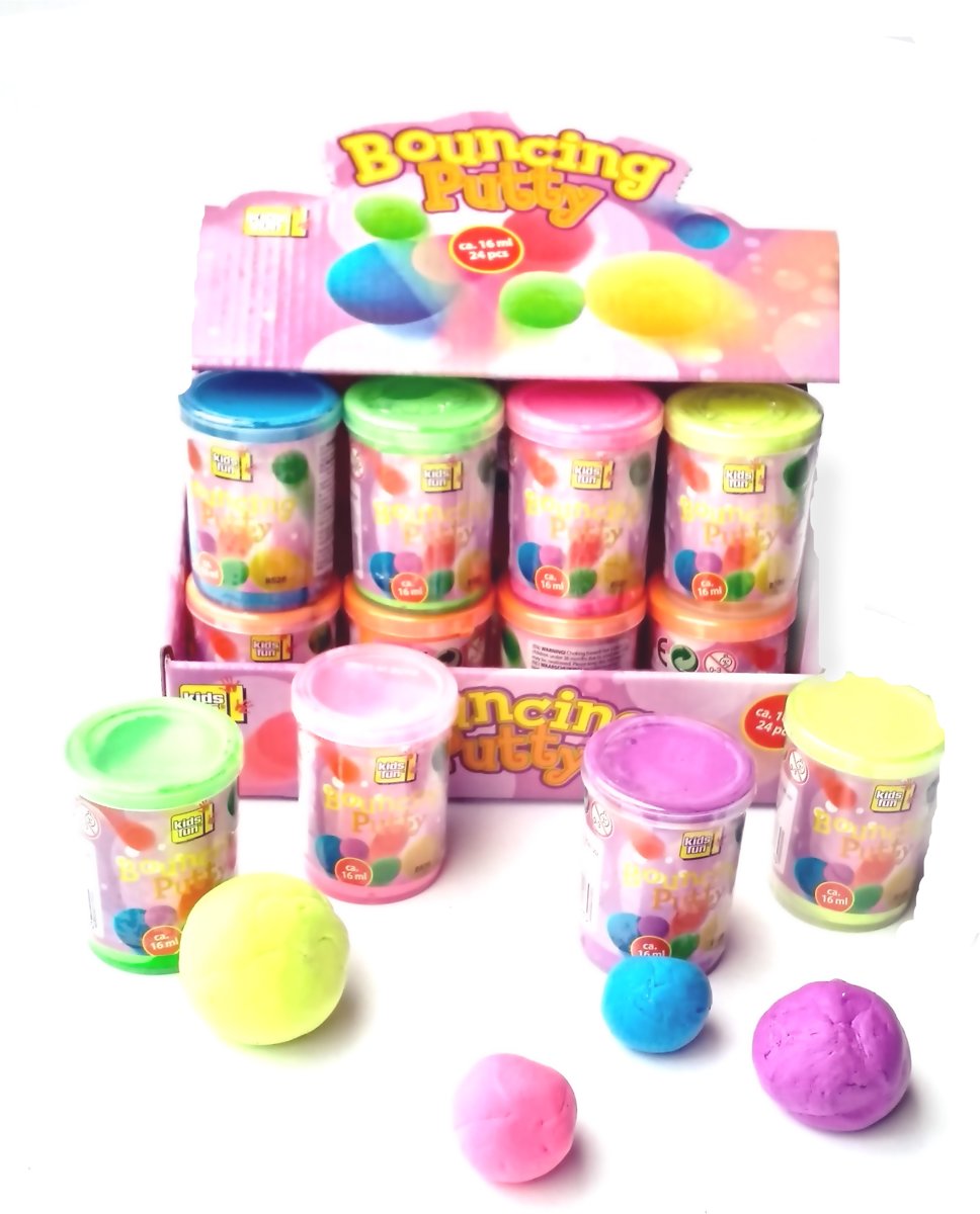 3 potjes bouncing putty