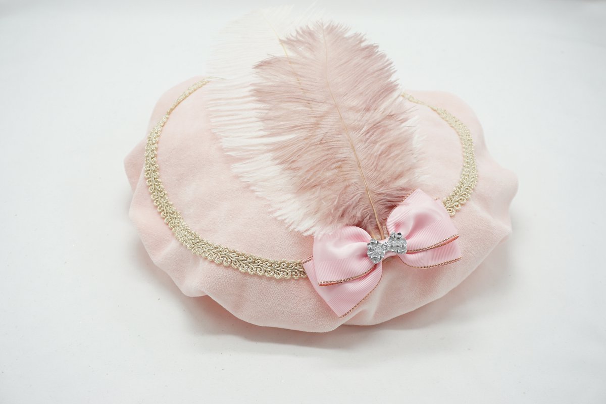 Luxe Pietenmuts - Pieten baret - Pietenmuts met naam – Sinterklaas accessoire – Roze - Bows and Flowers