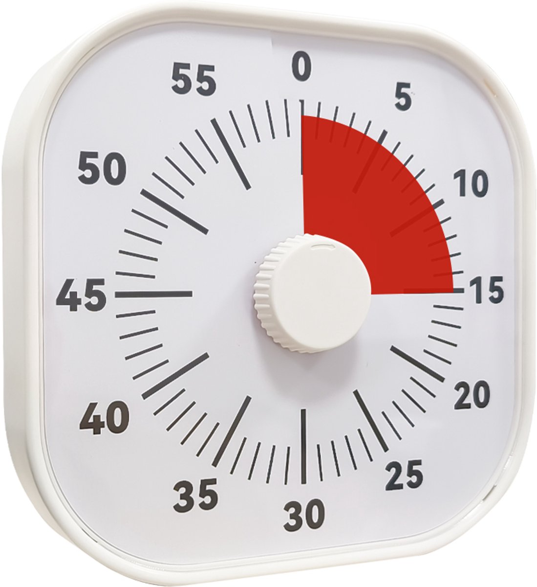   - Stille Timer 20x20 cm – Visuele Aftelklok – Grote Draadloze Kookwekker – Geluidloos & Batterij – Ideaal voor Focus, Studie, Werk & Keuken