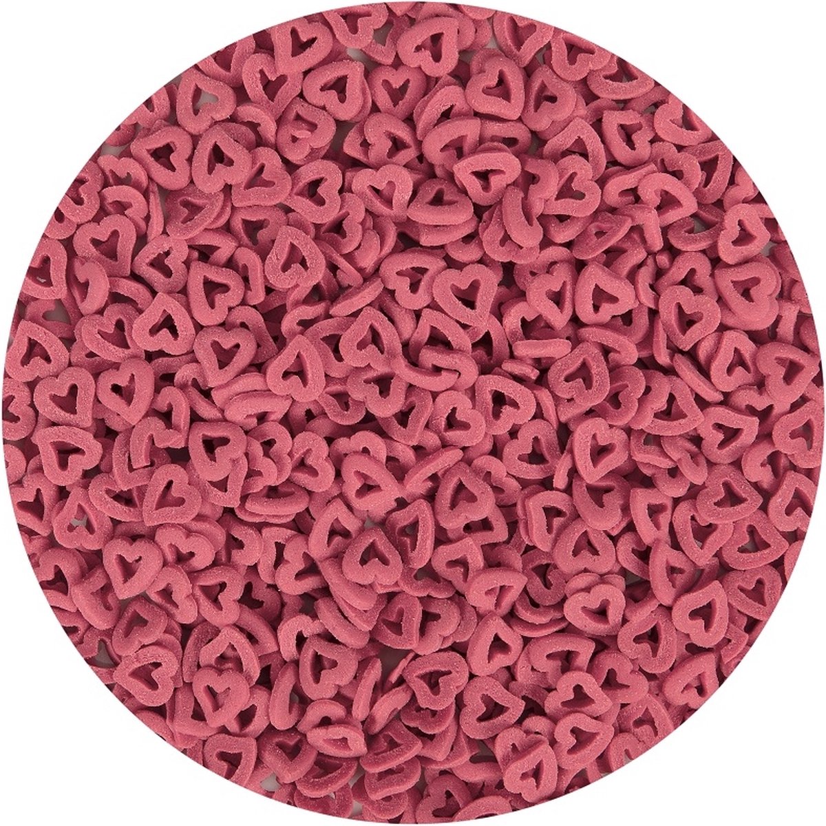 BrandNewCake Confetti Open Hartjes Rood 1500gr.