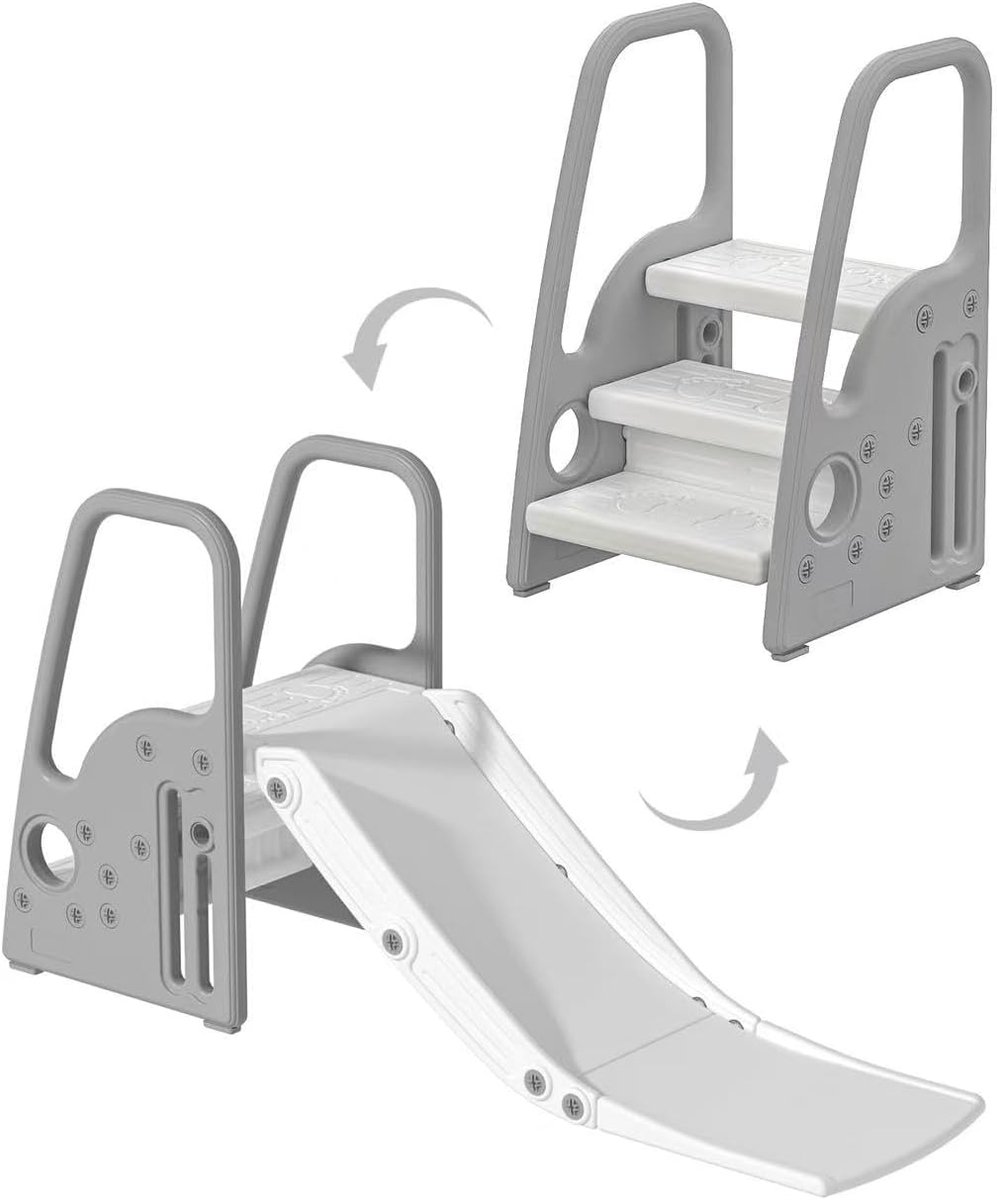   Peuter - Vrijstand met Trap - Buiten - Grijs met Wit