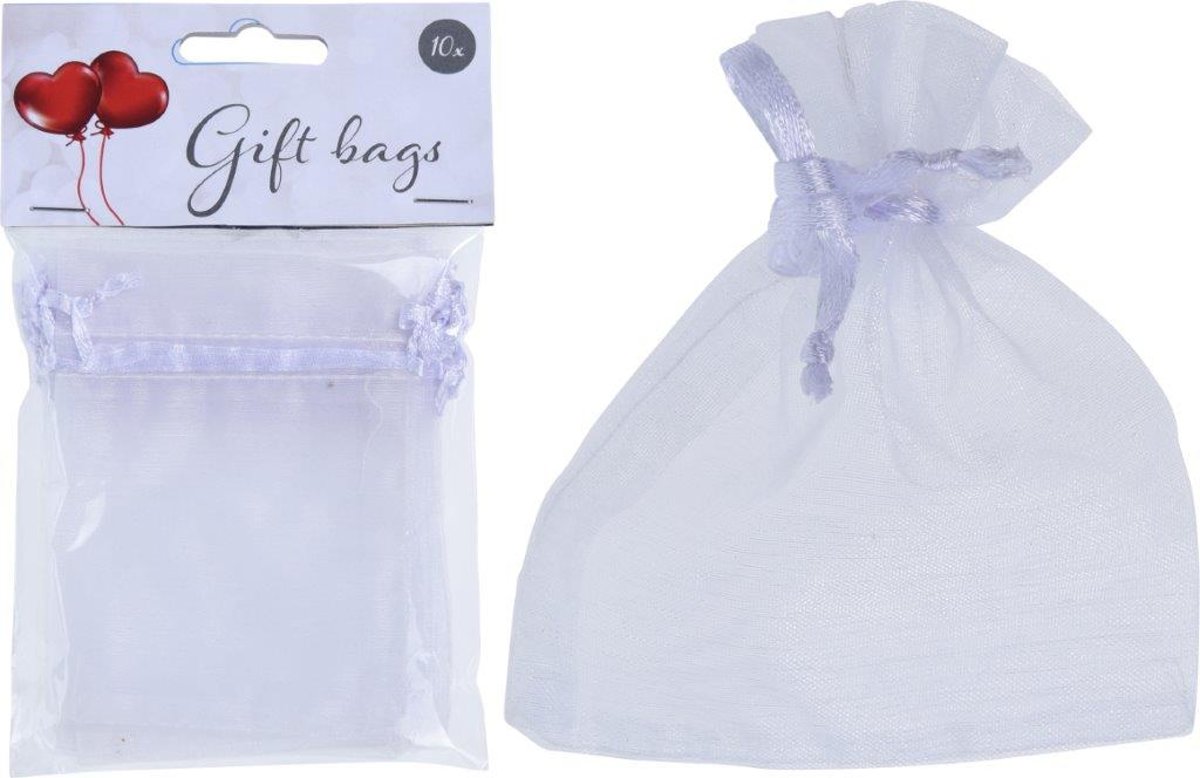   Organza zakjes wit - 10 stuks