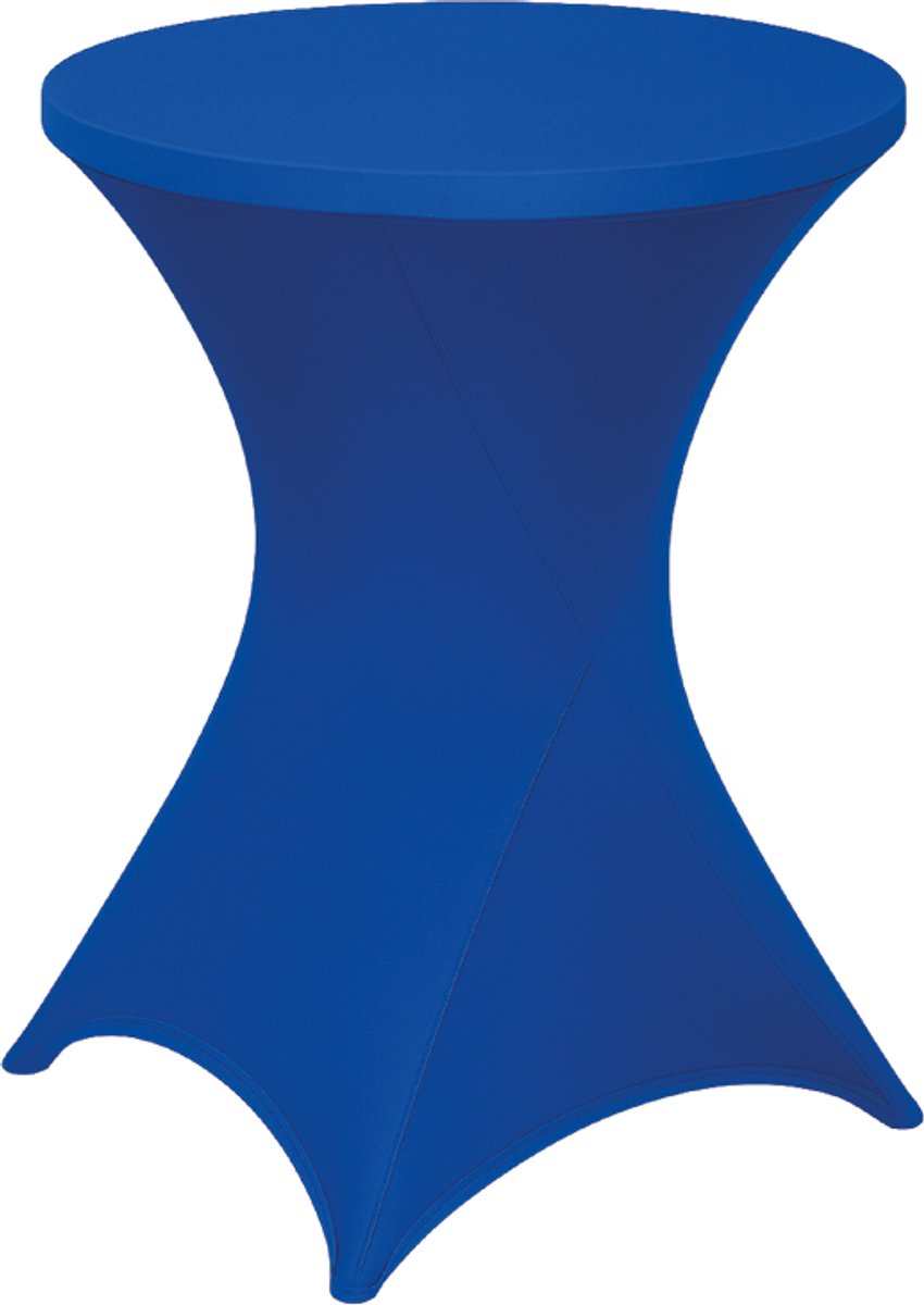 BRASQ Statafelrok Blauw - ∅80-74 x110 cm - Statafelhoes extra Stretch voor Statafel, Bartafel, Partytafel - Voor binnen en buiten
