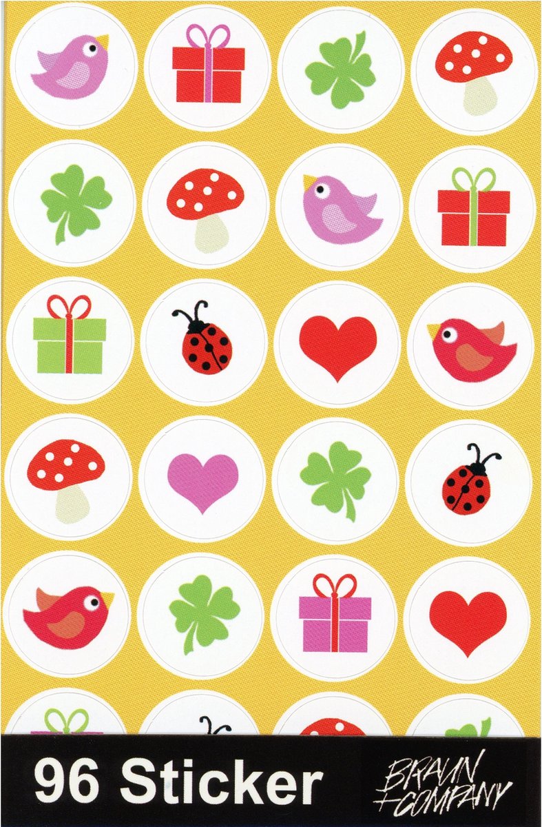 Fun Stickers - Cadeau Stickers - 96 stuks - 2 pakjes