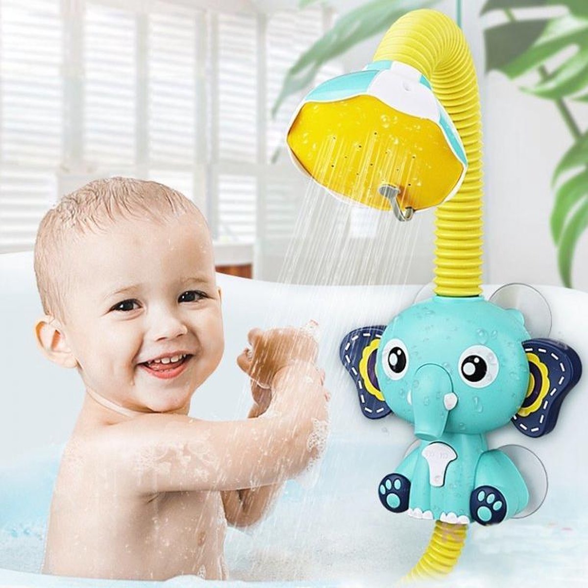 Bravo! Baby - Olifant sprinkler sproeier badspeelgoed Blauw