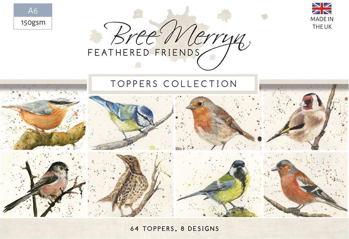 Bree Merryn Art - Feathered Friends A6 Toppers