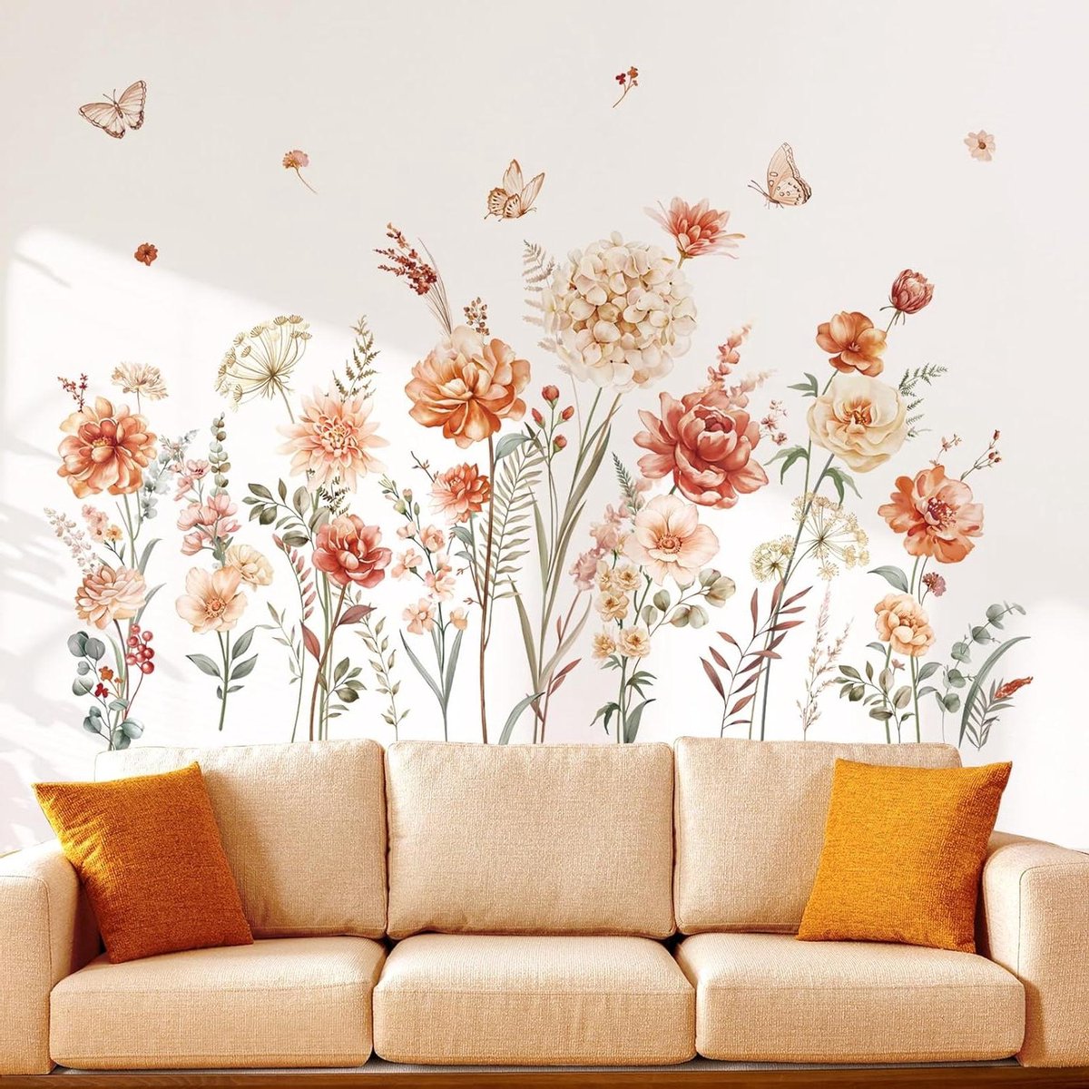   - : Boho Bloem Muurstickers voor Meisjes Slaapkamer en Woonkamer