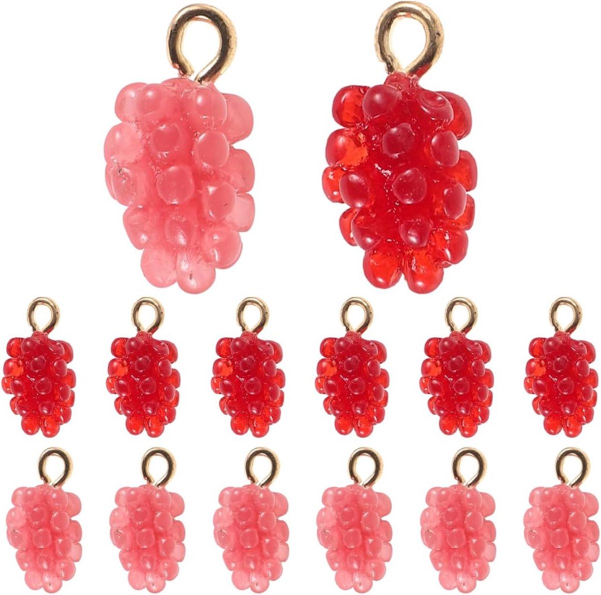   - Hars-hangers voor doe-het-zelf sieraden - 60 stuksCreëer unieke sieraden met deze hangers voor halskettingen en armbanden - set van 60Geschikt voor knutselcreaties - 1.5x1.1CM - Kristal design zonder edelsteen