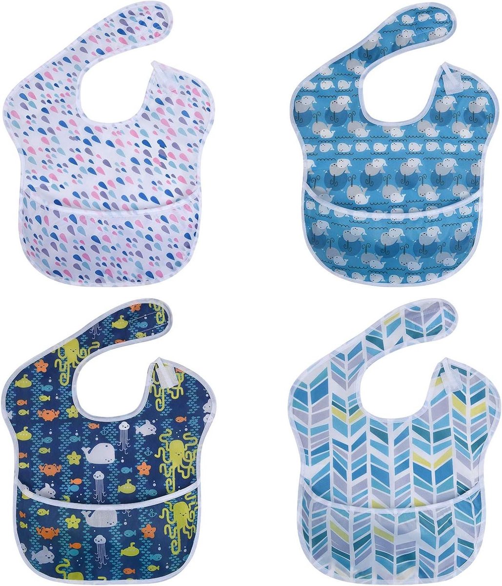   - Verstelbare Drukknoop Babyslabbetjes van Mousseline Stof voor Jongens en Meisjes