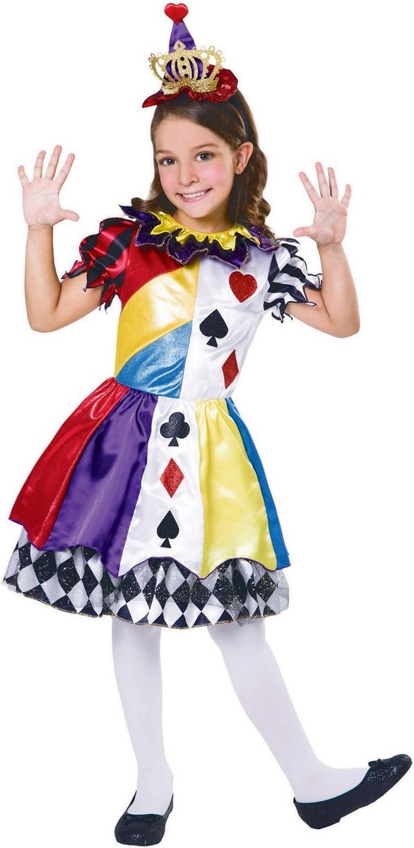 Bristol Novelty Childrens Girls Clown Princess Costume (Multicoloured)