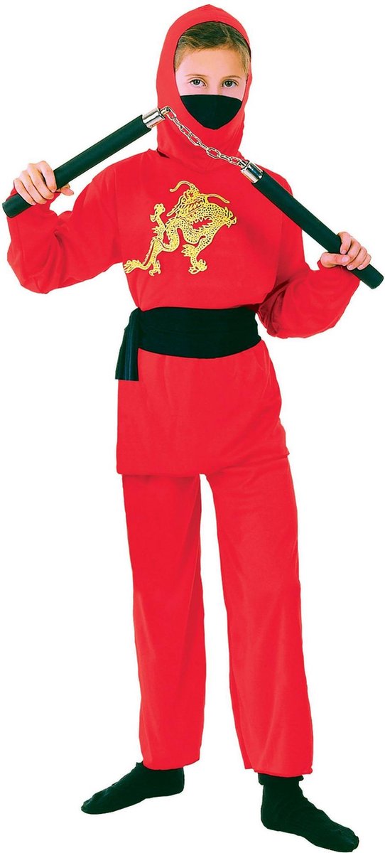 Bristol Novelty Childrens/Kids Ninja Costume (Red)