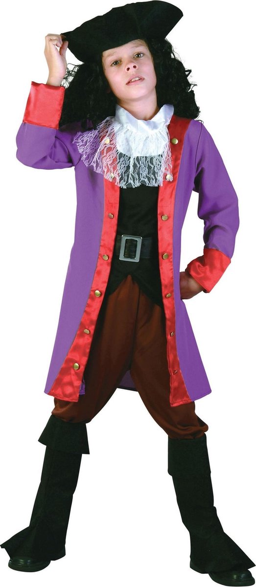 Bristol Novelty Childrens/Kids Pirate Captain Costume With Boot Tops (Multicoloured)