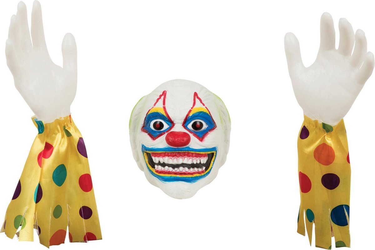 Bristol Novelty Evil Clown Ground Breaker Decoratie (Veelkleurig)