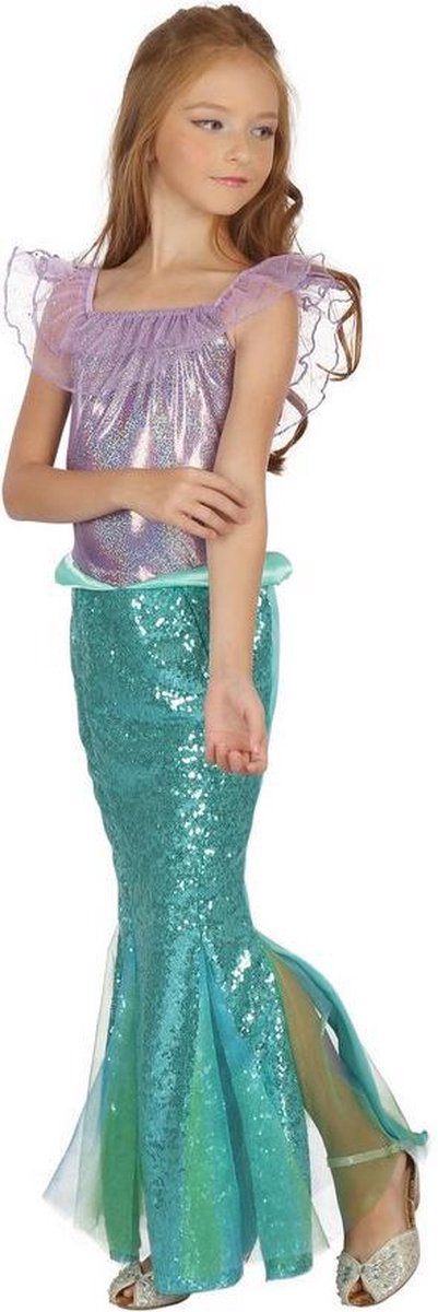 Bristol Novelty Girls Mermaid Dress (Purple/Green)