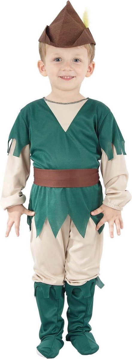 Bristol Novelty Toddlers Robin Hood Costume (Green/Beige)