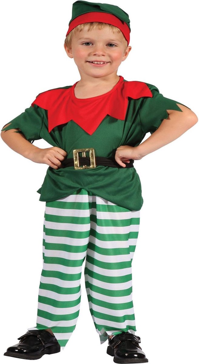 Bristol Novelty Unisex Toddler Santas Helper Costume (Red/Green)