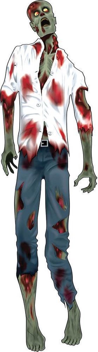 Bristol Novelty Zombie Cut Out Decoratie (Veelkleurig)