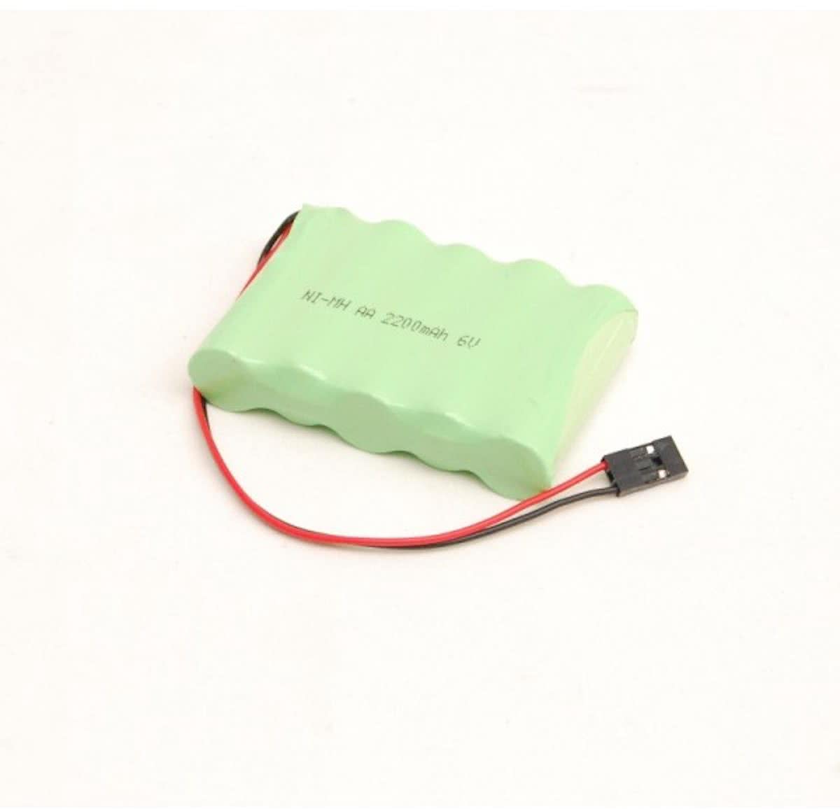 RC accu 6V 2200mAh, futaba connector