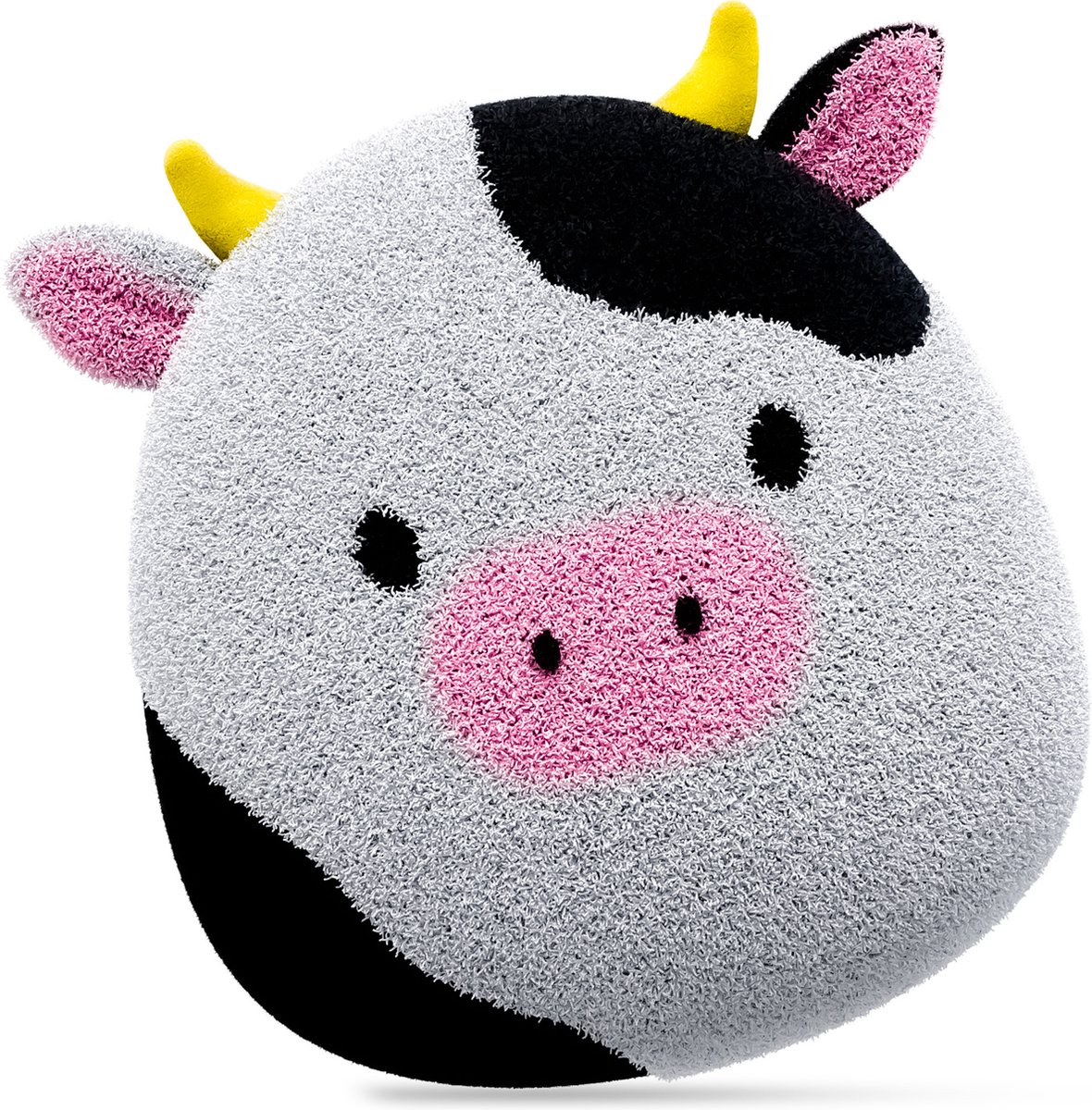 BronStore Kawaii Knuffel - Squish - 30CM - Koe Squishy - Kawaii Kussen - Pluche Kussen - Cadeau Kinderen & Volwassenen