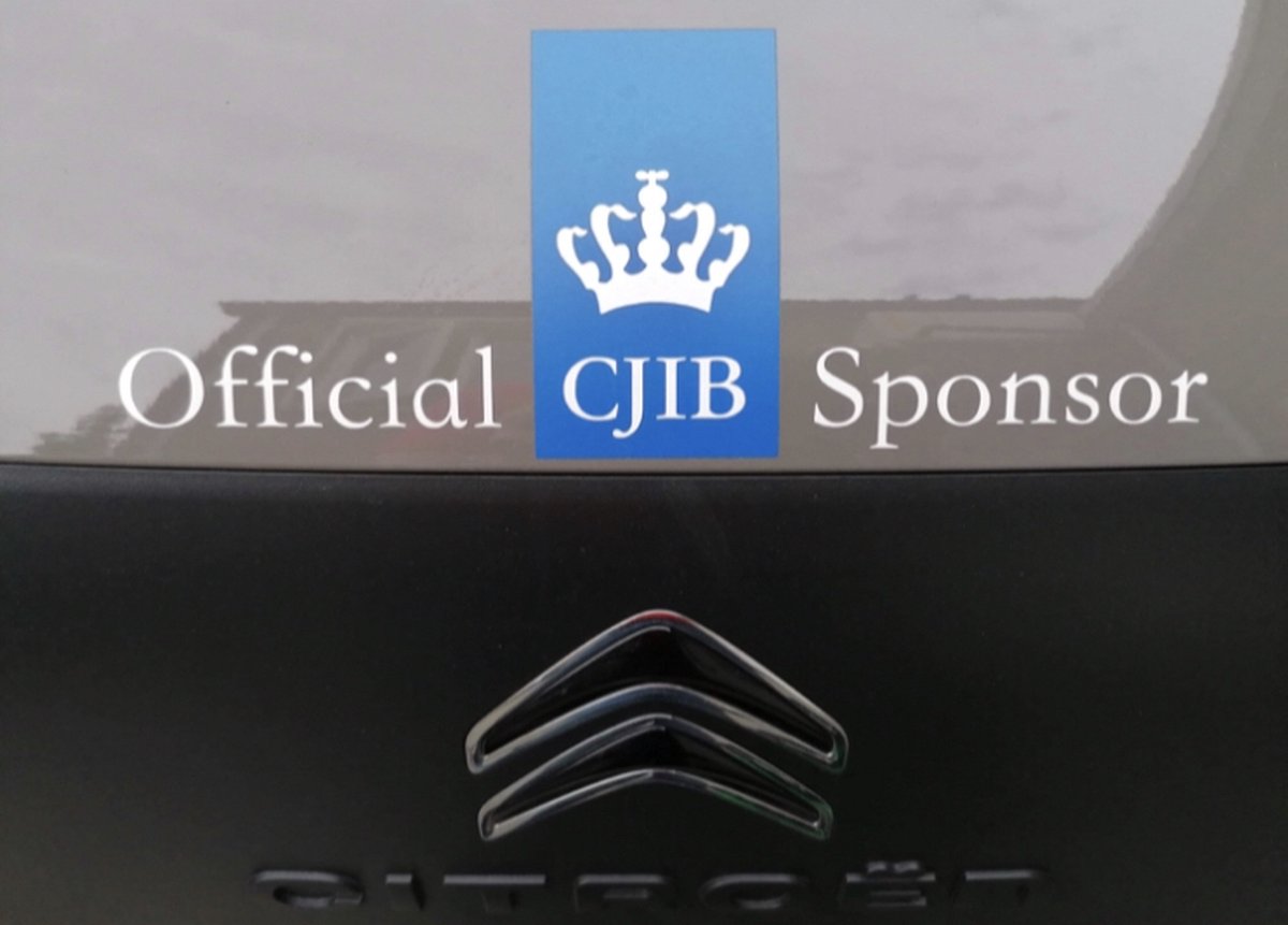 Auto sticker official cjib sponsor